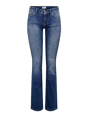 ONLY ONLBLUSH LW Flared DNM REA1303 Noos Jeans, Medium Blue Denim, L / 30L para Mujer