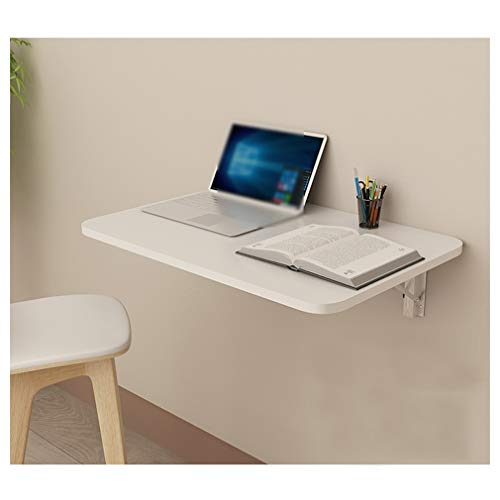 Tavolo Pieghevole a Parete con Accessori per Piccoli Appartamenti, Cucina, Sala da Pranzo, banco da Lavoro, scrivania consolle Invisibile per Computer, Design salvaspazio, 90x30 cm/35x12 pol
