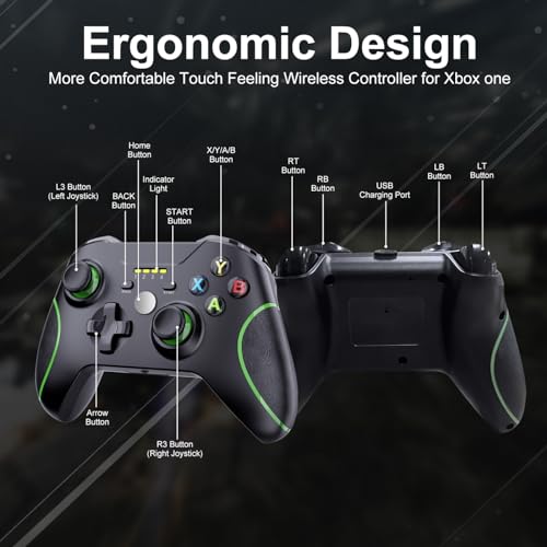 Adhjie Xbox One Controller, 2.4Ghz Wireless Xbox Controller With 3.5Mm Headphone Audio Jack thumb #6