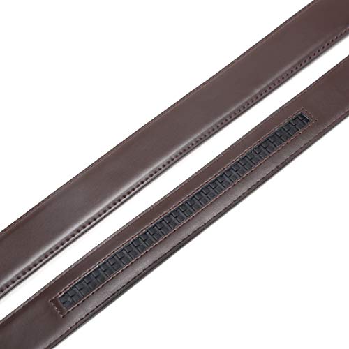 Image of Founders & C Mens Leather Ratchet Belt Strap Only 1 3 /8 inch Without Buckle,Replacement Strap Suitable for 40MM Slide Buckle