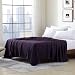 Luxury Queen flat sheet brushed microfiber, Eggplant