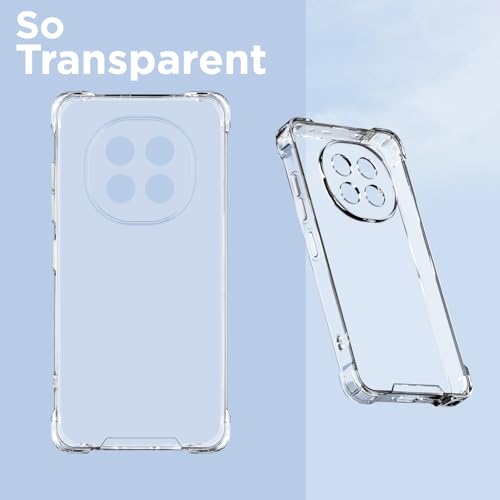 Image of Outlouders Back Cover for Oppo F29 Pro 5G Clear Transparent PC + TPU Bumper Case with Raised Edges for Shockproof Protection(Transparent)