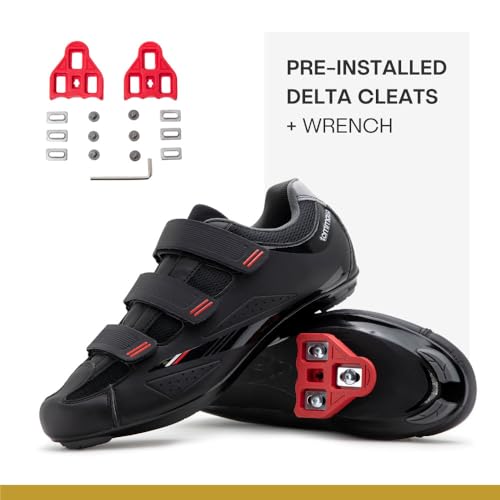 Tommaso Strada Mens SPD & Peloton Shoes—Ready-to-Ride with Peloton Delta Cleat or SPD Cleats for Road Bicycles & Most Indoor Bikes—Explore Vareity Cycling Shoes & Bike Accessories.3
