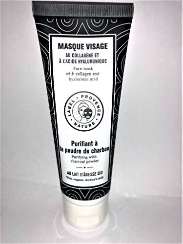 MASQUE VISAGE PURIFIANT AU LAIT D'ÂNESSE,COLLAGÈNE, ACIDE HYALURONIQUE ET CHARBON Cover