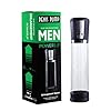 Electric Enlarge Vacuum Pump Adult Toys for Men, Male Enlargement Growth Pump with 2 in 1 ED Screen Extender Tool for Men to Be a Bigger,Male Muscle Cup for Body Massage Exercise RTSD6YL (Black1) #1