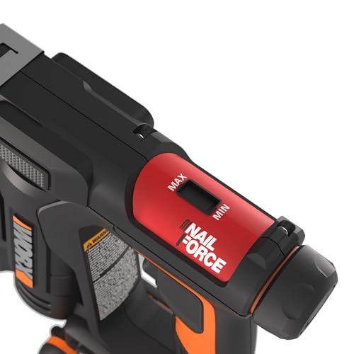 WORX 20V Cordless Crown Stapler WX843, Powershare, 2-in-1, 2000 Shots Per Charge, 500pcs Type 53 Crown Staples, 15mm 18 Gauge Brad Nails,1 2Ah Battery, 1 2A Charger Included 5 WORX 20V Cordless Crown Stapler WX843, Powershare, 2-in-1, 2000 Shots Per Charge, 500pcs Type 53 Crown Staples, 15mm 18 Gauge Brad Nails,1 2Ah Battery, 1 2A Charger Included - Image 5