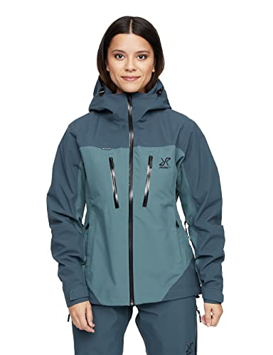 Preisvergleich Produktbild RevolutionRace Silence Proshell Jacket, Damenjacke, belüftete und wasserdichte Jacke für Wanderungen und andere Outdoor-Aktivitäten, Ocean Teal, L