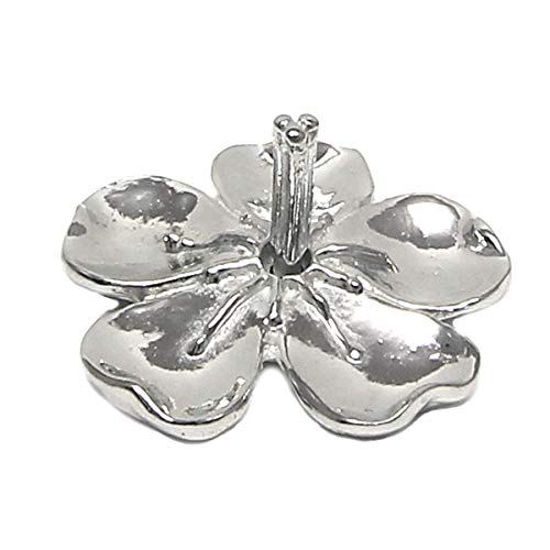Cherry Blossom Flower Ring Holder - Tiny Ring Stand Giftboxed, Story Card - Pewter Handmade in USA
