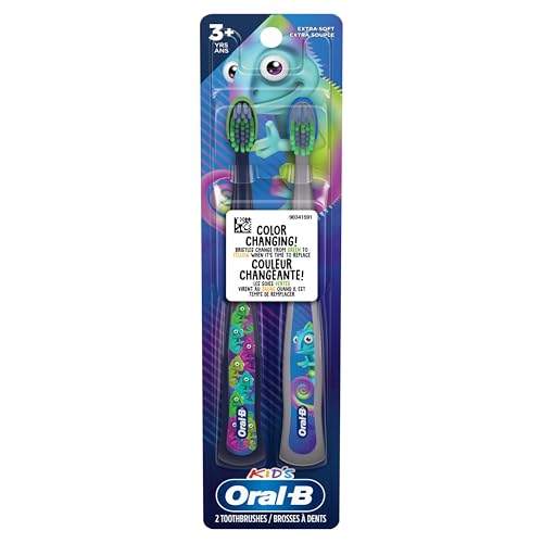 Oral-B - Oral-B Kid's Manual Toothbrush for Ages 3+, Extra Soft Bristles, 1 Pack (Count of 2)