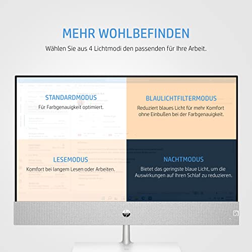 HP Pavilion All in One PC | 23,8 Zoll FHD Display | Intel Core i7-12700T | 16 GB DDR4 RAM | 512 GB SSD | Intel UHD Grafik 770 | Windows 11 Home | QWERTZ Tastatur | weiß – Bild 6