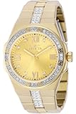 Invicta Specialty 50184 - Orologio da uomo, impermeabile, analogico, movimento al quarzo, in acciaio inox con quadrante dorato, 42 mm