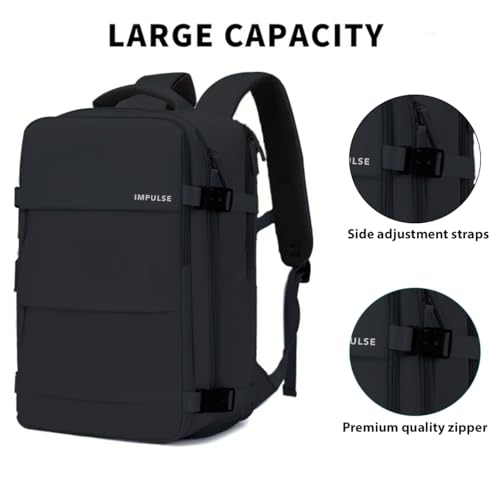 Image of Impulse Commuter elite 40L Unisex Water Resistant Travel Laptop Backpack with USB Charging Port /Office Bag /School Bag /College Bag /Business Bag Fits Up to 16 Inch Laptop with 1 Year Warranty