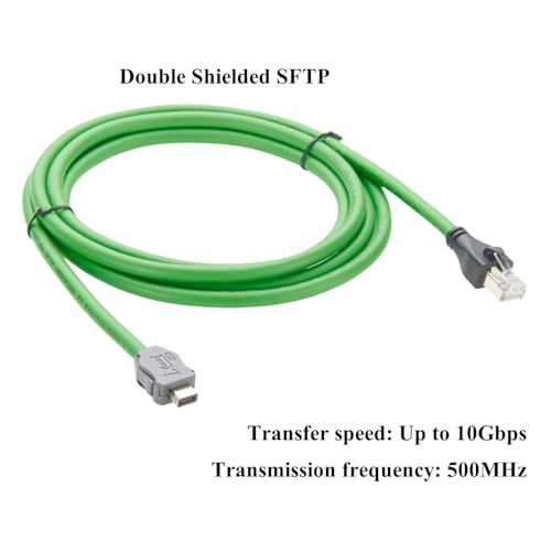 Cable Ethernet Industrial Cat6A IX B Key a RJ45 2 m miniatura 3