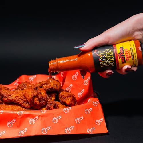 Image of Hot Ones Last Dab Hot Sauce The Last Dab Reaper Edition Carolina reaper Hot Sauce 5 Fl Oz Pack of 3
