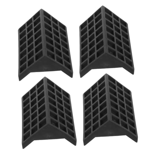 GOOHOCHY 4Pcs Black Plastic Table Tennis Table Corner Guards: Easy to Install, Durable Protection for Standard Indoor Pong Tables