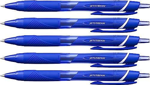 uni Jetstream Colours SXN-150C Lot de 5 rollers rétractables 0,7 mm Bleu
