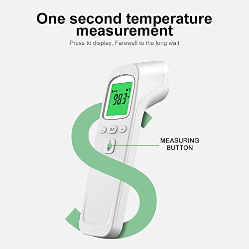 Woruijia Forehead Thermometer For Adults，Baby Digital Thermometer With Accurate Instant Readings, Fever Alarm And Memory Function, No Contact Infrared Thermometer For All People, White, Wofkan004 #TOP5