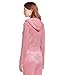 Juicy Couture Women's Solid Classic Juicy Hoodie with Back Bling Rose, X-Small