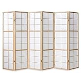 Die Spanische Wand ist ein Blickfang im Wohnzimmer, Schlafzimmer und sorgt für Ordnung, Sichtschutz, Sonnenschutz.