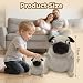 Imagen de KUKUShining Adorable Peluche de Pug Juguete Suave y Acolchonado para Niños Amantes de Mascotas Fans de Pugs y Cumpleaños