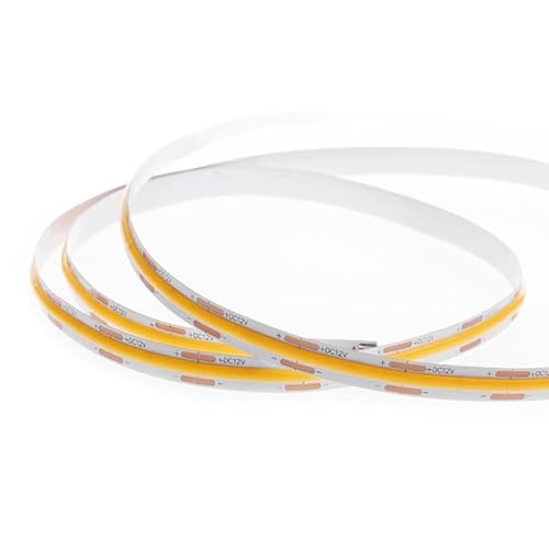Fita de Led COB Nordecor com 5 metros 12W Bivolt 2700K Luz Amarela