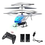 RC Helicopter, Gigatax Remote Control Mini RC Helicopter for Kids Adults Hold RC Airplane with Gyro & LED Light 2.4GHz Indoor Flying Toy with 3.5 Channel,High&Low Speed,2 Battery for 22 Min Play