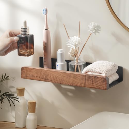 浴室 ラック シャンプーラック 強力粘着固定 お風呂 シャワーラッ ク バスルーム 収納 ウォールナットステンレス防錆 選べる2つの取付方法 浴室 洗面所 壁掛け 強力テープ 収納棚