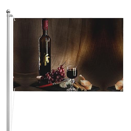Bannière de bienvenue vin 1,2 x 1,8 m avec impression double face haute densité