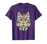 Native American Tribal Wolf Head Men Women Kids Indian Wolf T-Shirt