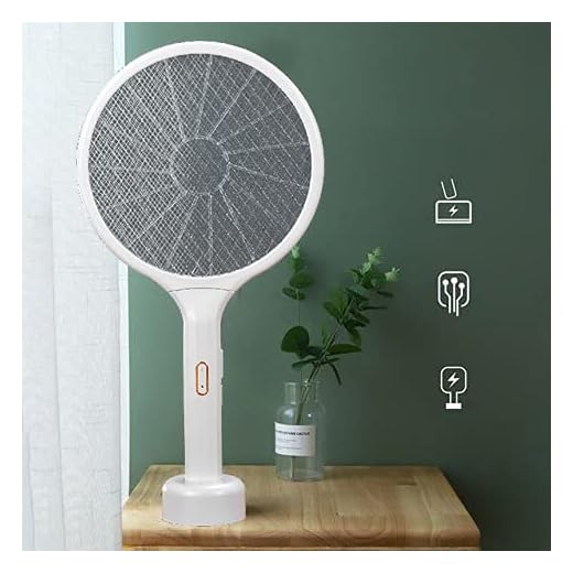 BOVERTY Rechargeable Insect Killer Bat with LED Light Mosquito Killer 3000 Volt Racket