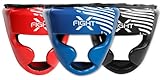 FightX Boxing Headgear for Boxers MMA Training Equipment Set for Youth Boxing Headguard Synthetic Leather Muaythai Kickboxing Sparring Helmet Fighting Headgear Protector for Men & Women (Blue, L/XL)