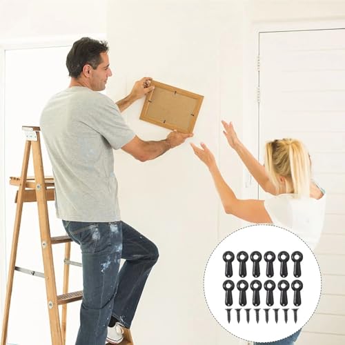 Image of Picture Frame Backing Clips 500pcs Sturdy Iron Hardware Turn Buttons for Hanging Photos Photo Frame Fastener Parts for Hanging Pictures