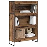 【Construction sympa】 Le cabinet de livres industriel mixe esthétique moderne et rangements pratiques, indispensable pour les salons qui veulent du style et de l'utilité. Fait en bois d'ingénierie, il est à la fois chic et tendance.