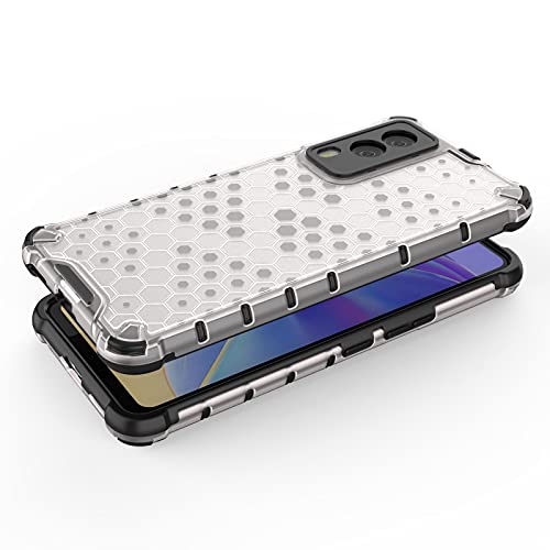 Image of Glasgow Back Case Cover Compatible with Vivo V21E 5G (Stylish Design) -Transparent