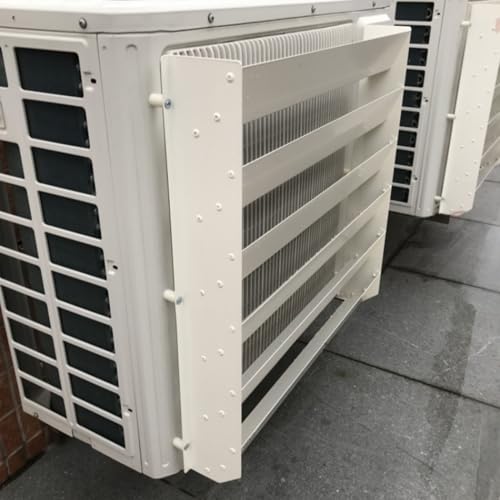 Deflector de viento para aire acondicionado en terrazas y balcones