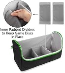 Trunab Dossier de disque de jeu jusqu'à 24 Disques, Portable Storage Bag Gaming Disk Organizers, Compatible avec Xbox 360/Xbox Un/Xbox Series X/S/PS4/PS4 Pro/PS3/PS5