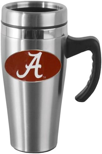 NCAA Alabama Crimson Tide Steel Travel Mug with Handle
