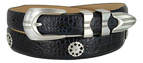 Mens Italian Calfskin Poker Club Designer Dress Golf Belt
