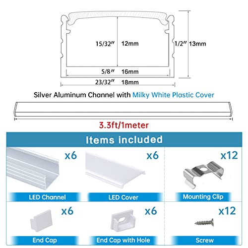 Tira de LED RGB 16.4FT 96 LEDs/m Muzata DC12V miniatura 7