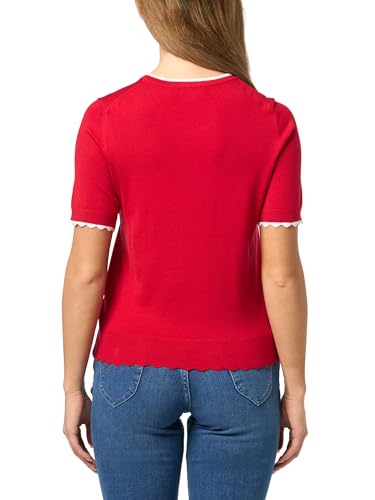 Image of Nautica Women's Crew Neck Solid Short Sleeve Sweater