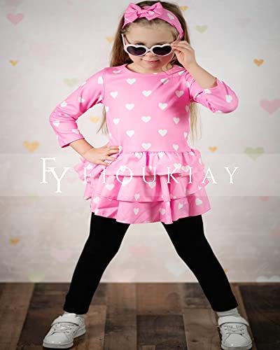 Image of fioukiay Girl Fall Winter Clothes Toddler Girls Spring Outfits Baby Girl Floral Top with Pants Clothing Sets