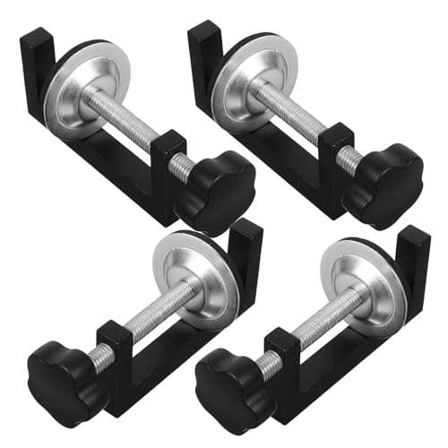ibasenice Base Étendue Pinces en Aluminium et Acier Carbone Lot de 4 pour Fixation Solide et Sécurisée de Meubles en Bois pour Projets de Menuiserie