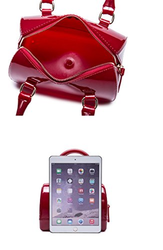 Image of Ladies Summer Jelly Pillow-shaped Top Handle Handbag Candy Color Transparent Crystal Purse