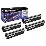 Speedy Inks Remanufactured Toner Cartridge Replacement for HP 307A (1 Black, 1 Cyan, 1 Magenta, 1 Yellow, 4-Pack)