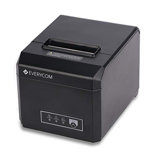 Image of Everycom EC-801 80mm (3 Inches) Direct Thermal Printer - Monochrome - Desktop - Auto Cutter - Receipt Print (EC801UL)