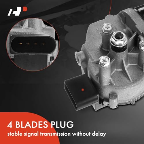 Image of A-Premium Front Windshield Wiper Motor Compatible with Audi Models - A4 /A4 Quattro 1999-2001, A6 2000-2003, A6 Quattro 2000-2002, Allroad Quattro 2001-2003, S4 2000-2002, 4-Pin