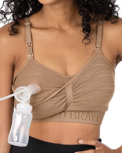Image of Kindred Bravely Sublime Pumping Bra Hands Free, Adjustable Pumping & Nursing Bra with EasyClip for All Breast Pumps