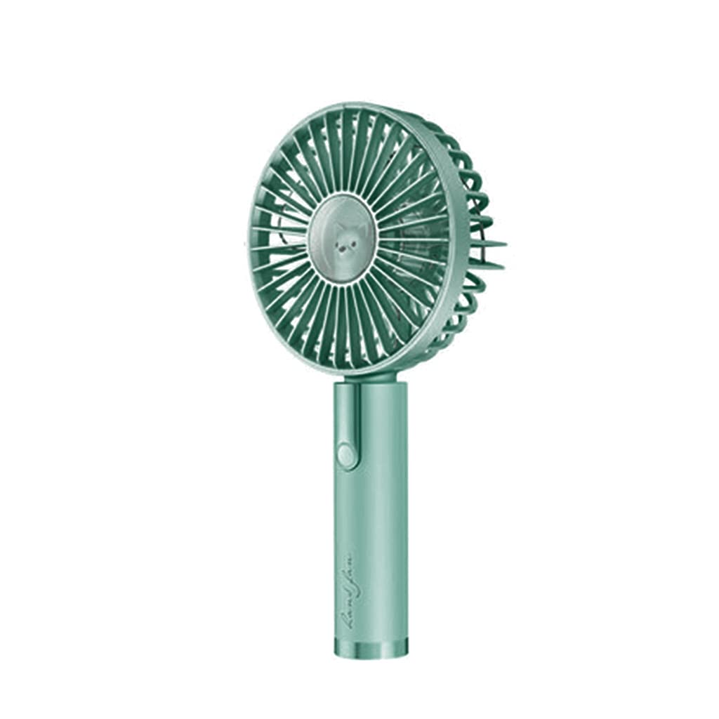 TAZIZI Portable Fan Handheld with Battery USB 3 Speed USB Cable Powered for Travel Room Household with Integrated Rechargeable Battery