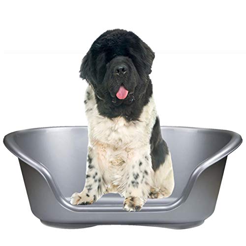 YöL Dog bed heavy duty re-usable plastic waterproof pet cat puppy small medium large x-large - Silver X-Large