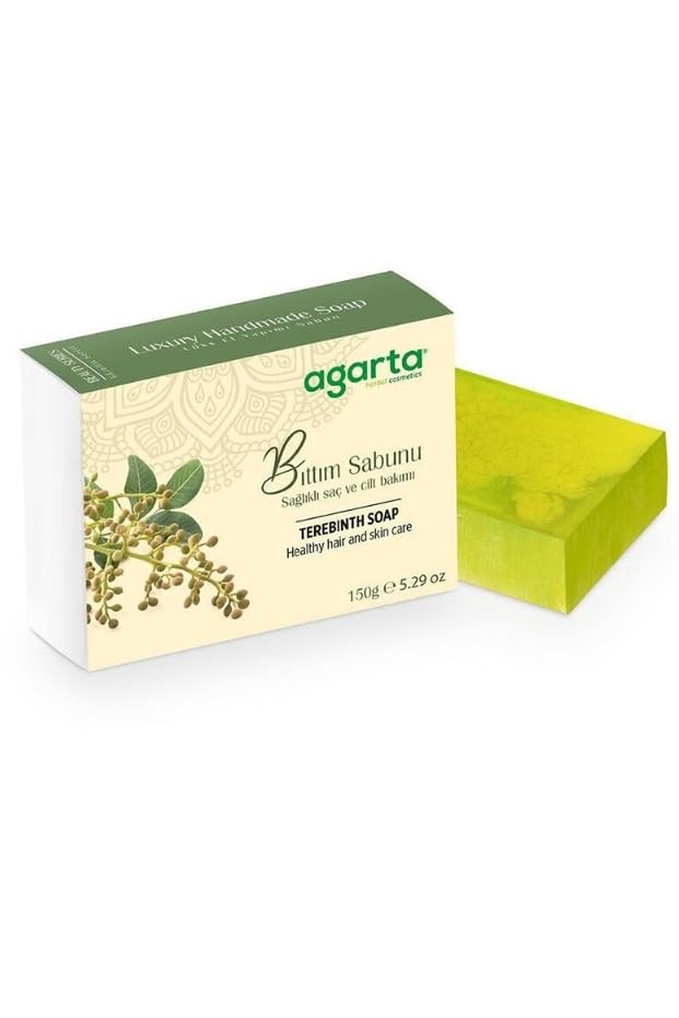 Terebinth Soap Botanical Cleansing Bar for Hair Skin Refreshing and Balancing Feel Vegan Natural Formula 5 29 oz